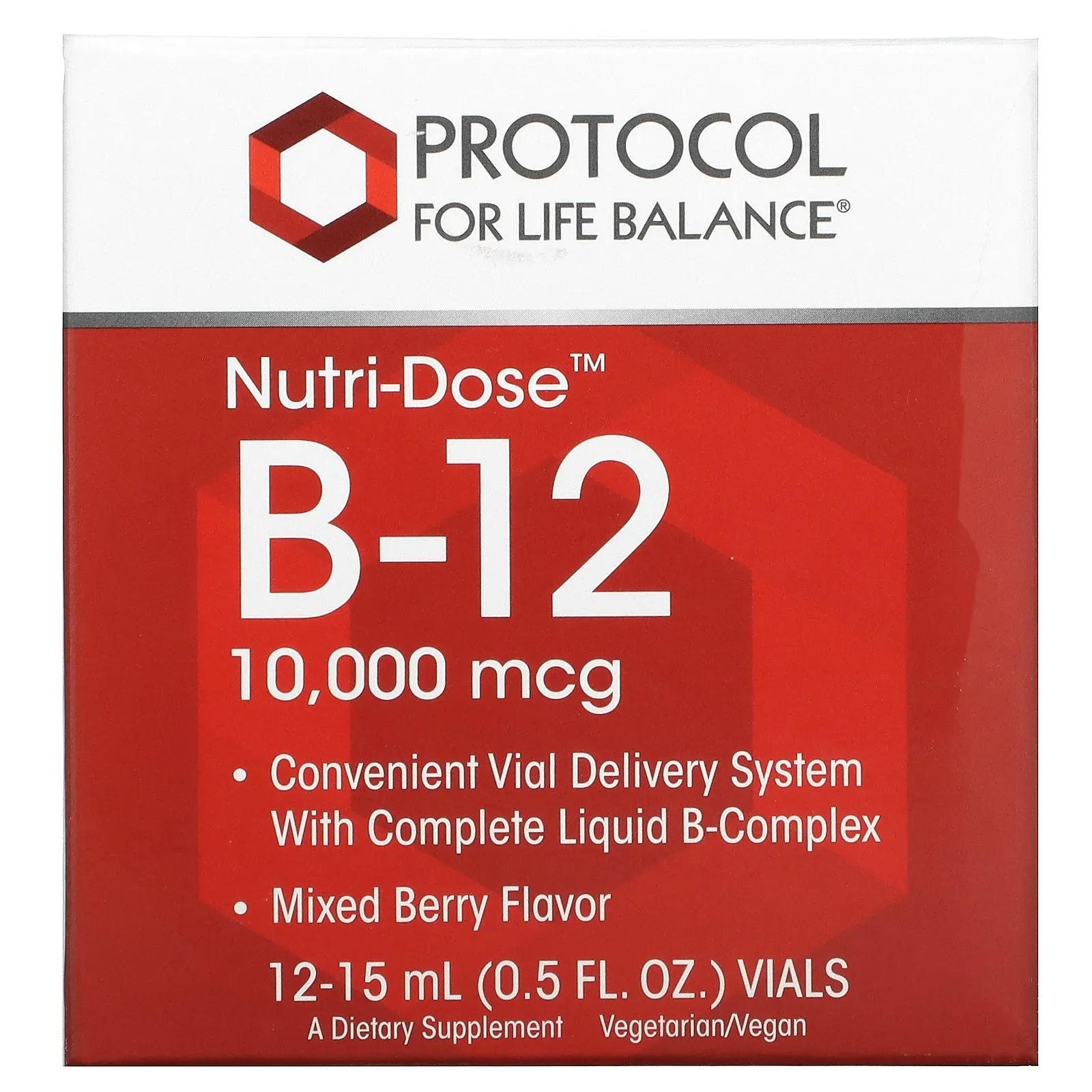 <b>프로토콜 포 라이프 발란스</b> Nutri-Dose B-12 10,000mcg 액상 12바이알