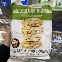 신세계푸드 바질치즈 치아바타 샌드위치 4입 780g