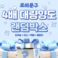 4배 대량양도 랜덤박스 다꾸용품 포장용품 포용 랜박 포용계 준비 자녀선물 조카선물