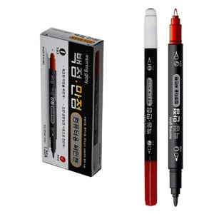 백점만점컴퓨터용싸인펜(양면) 12ea 컴싸 수능 시험 면허 국가고시 omr카드 마킹 체크