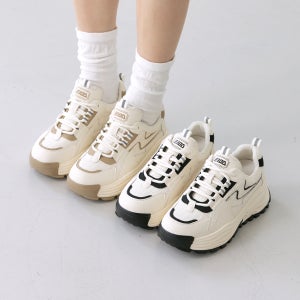 슈리오 통굽 운동화 워킹업 어글리 슈즈 여성 스니커즈