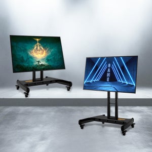 낮은tv거치대 낮은형 모니터링 TV 모니터 프롬프터거치대 이동식 스탠드 교회 방송국 사용