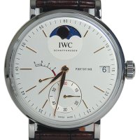 IWC(아이더블유씨) IW516401 포르토피노 핸드 와인드 문페이즈 45MM 엘리게이터 가죽시계[광주상무점]