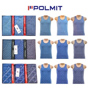 폴밋 순면 니트런닝 3매입 polmit 아빠 남자 난닝구 빅사이즈 메리야스