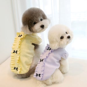 이츠독 러블리 루나 퍼프티셔츠 순면 옐로우 바이올렛 새봄 예쁜티 입혀주세요