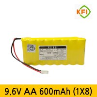 소방배터리 9.6V AA 600mAh(1x8) 비상전원 유도등 DAL5