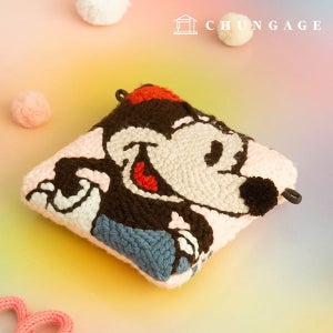 디즈니 펀치니들 프랑스 스킬자수 DIY키트 크로스백 빈티지미니 PMAF006