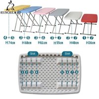 야외 테이블 세트 식탁 정원 철제 카페 접이식 작업 연구를위한 플라스틱 접이식 휴대용 테이블 피크닉 캠핑 식탁 야외 높이 조절 책상 핑크 화이트 블루