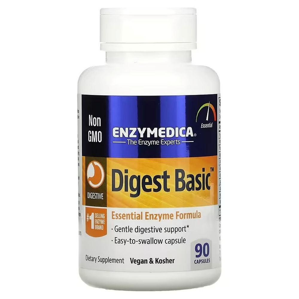 Enzymedica 엔자이메디카 <b>다이제스트 베이직</b> 90정 캡슐 Digest Basic
