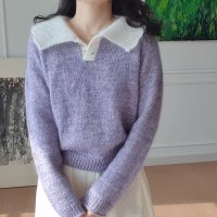 [패키지] 헨리넥 카라 스웨터 Henly neck Collar Sweater by 옷뜨는김뜨개