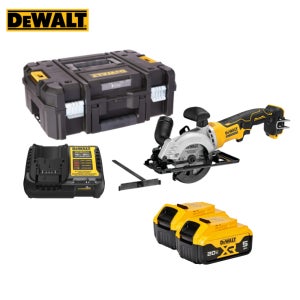 디월트 20V MAX BL 충전 원형톱 DCS571P2 5.0Ah 배터리 2개 세트 날포함 조기대 집진컨넥타포함 115mm