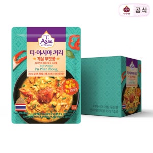티아시아 게살 푸팟퐁 커리 전자레인지용 카레 170g 12개