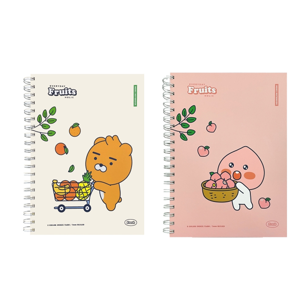 카카오 LF 리틀프렌즈 <b>프루티</b> 인덱스 스프링 노트 L 2종