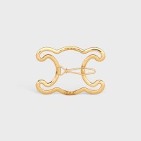 셀린느 헤어핀/클립 TRIOMPHE FRAME HAIR CLIP IN BRASS WITH GOLD FINISH GOLD