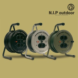 N.I.P 캠핑 전기릴선 20M 4구 컴팩트 리드선 작업선 전기선