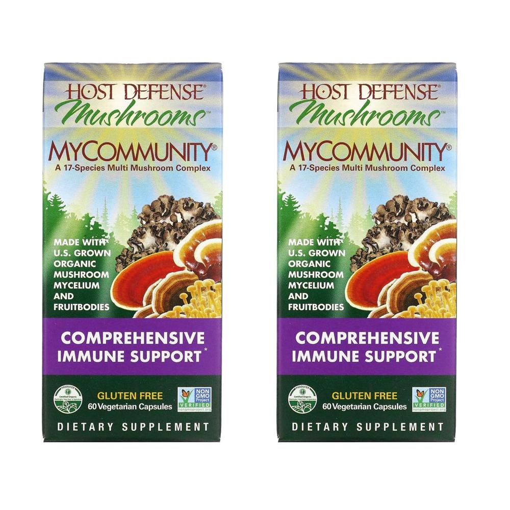 호스트디펜스 MyCommunity A 17종 버섯 혼합 60캡슐 x2팩