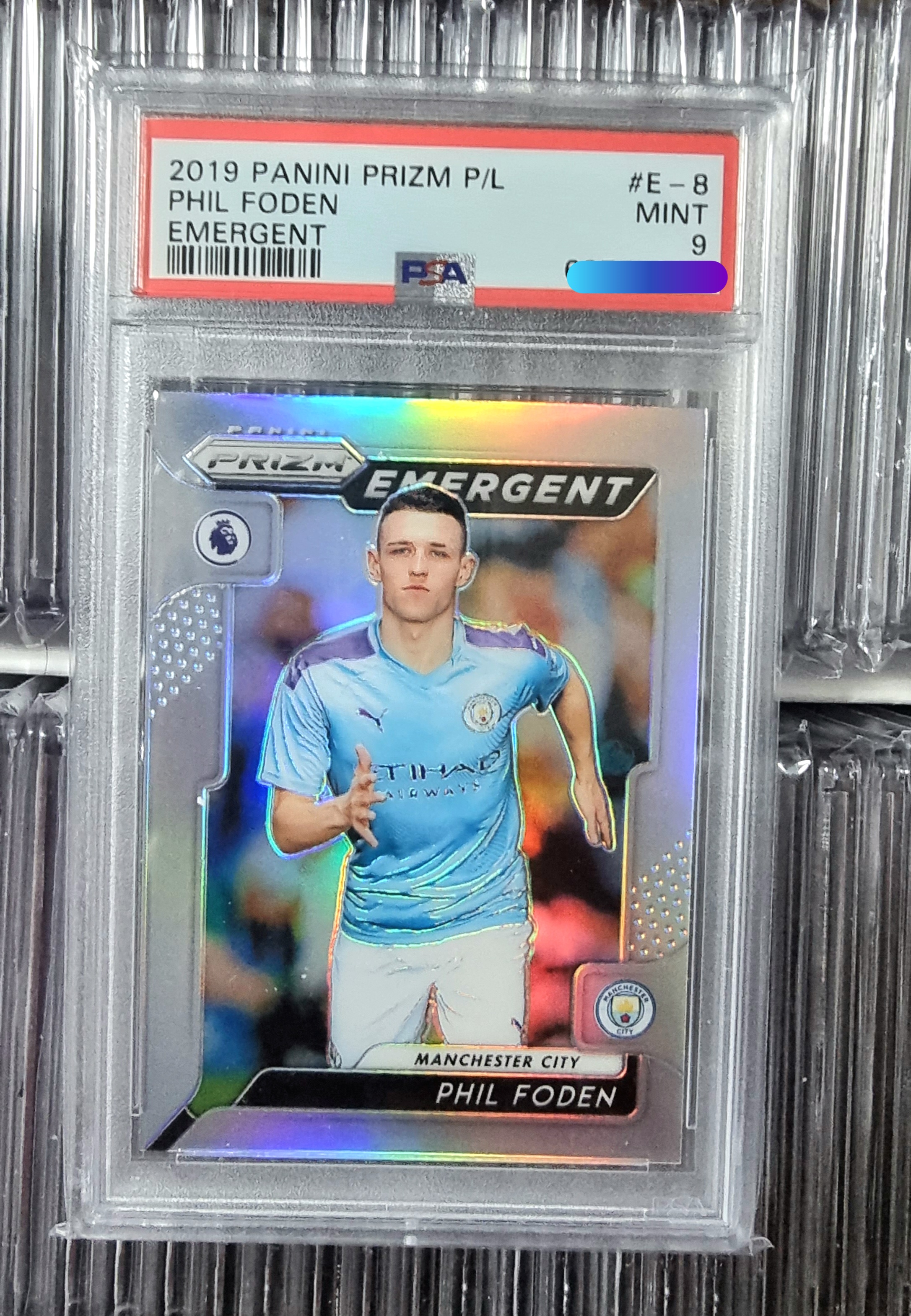 [필 포든 등급카드 PSA9] 2019-20 Prizm EPL Soccer Phil Foden Emergent Silver PSA 9 축구카드