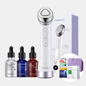 동국제약 센텔리안24 마데카프라임 뷰티디바이스 1개+부스팅앰플 3종 (PDRN,히알루론산,글루타치온)+크림70ml+나비마스크2개+앰플 샤쉐 6종+쇼핑백 / 뷰티디바이스 홈케어기기