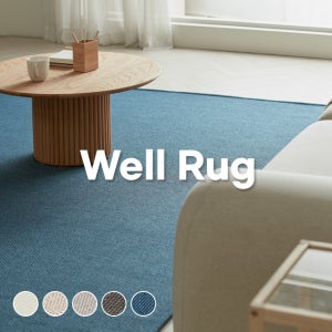 러그 거실 카페트 사각 원형 먼지없는 사이잘룩 사계절 위브 겨울 미니 매트 100X150