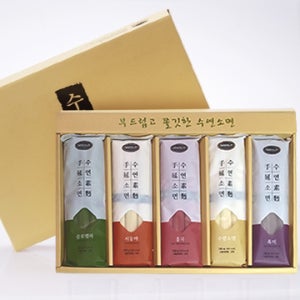 은성식품 오색 수연 소면 국수 1.5kg (300gx5종)