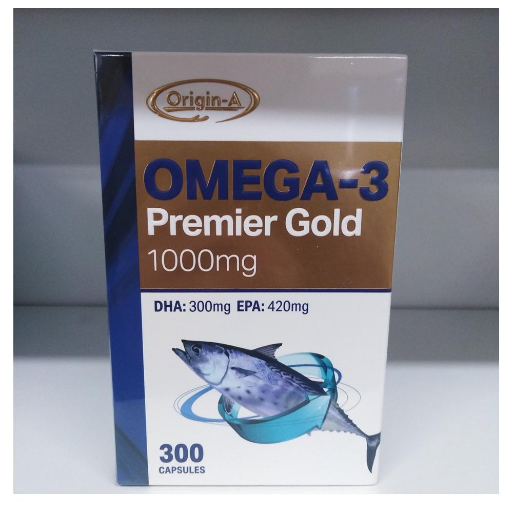 ORIGIN-A OMEGA-3 Premier Gold 오리진에이 <b>프리미엄</b> 골드 오메가3 내츄럴 피쉬오일 1002MG 300캡슐