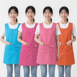 DAE347 요양보호사 어린이집 간병인 원피스형 앞치마