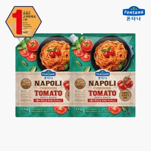 폰타나 나폴리 뽀모도로 토마토 파스타소스 1.5kg 2봉