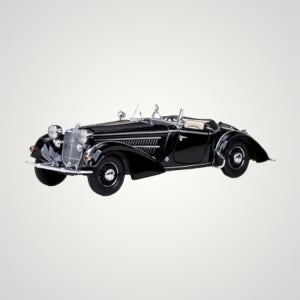 홍콩 Sunstar 1:18 프리미엄 1939 HORCH 블랙 클래식 다이캐스트 자동차 모형