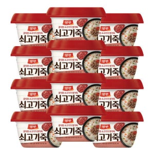 동원 양반죽 쇠고기죽 285g x 12개 즉석 죽 아침 환자 속쓰림 좋은 음식 병원 식사