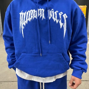 크랙 레터링 헤비쭈리 박스 오버핏 빅사이즈 후드 5COLOR