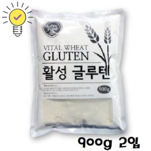 곡류가공 소맥글루텐가루 900g 활성글루텐 밀가루 소맥분 밀 콩가루