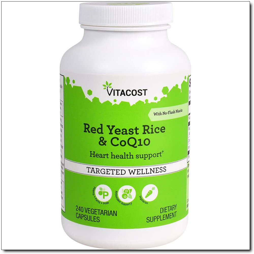 비타코스트 홍국 CoQ10 240캡슐 Vitacost Red Yeast Rice