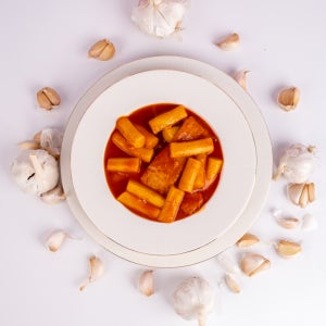 [좋은재료] 사과떡볶이 밀키트 마늘떡볶이 마늘팩 보통맛, 870g, 1개