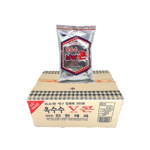 진한제과 옥수수 브이콘 100g 20봉지 1박스 추억의 옥수수과자