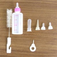 60ml Puppy Kitten Feeder Newborn Pet Baby Small Dog Cat Nursing Water Milk Feeding Bottle Set with