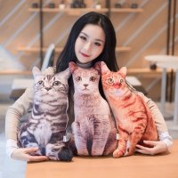 3d 리얼 고양이 쿠션 고양이 인형 생일선물