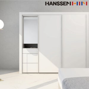 한샘붙박이장 슬라이딩 매트화이트 화장대 슬림파우더장 (2.3-2.6m)