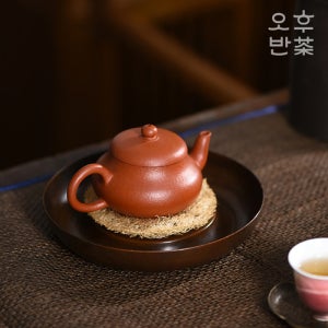 앤틱 수공예 구리 호승 차판 다반 퇴수기 다기 받침