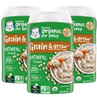 거버 그레인 & 그로우 오가닉 오트밀 시리얼 Gerber Oatmeal Cereal 227g 3팩