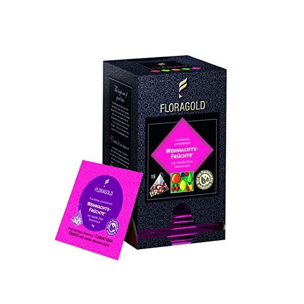 FLORAGOLD 피라미드 가방 과일차 크리스마스 과일 1er Pack (1 x 75g)