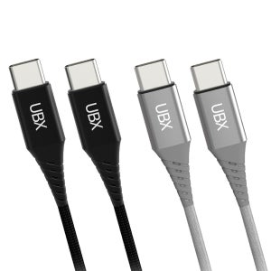 CtoC 1+1 우븐 패브릭 초고속 충전 케이블 60W 1.2m