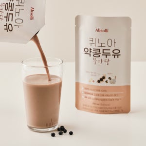 앱솔리 퀴노아 약콩 두유 무가당 20팩 검은콩