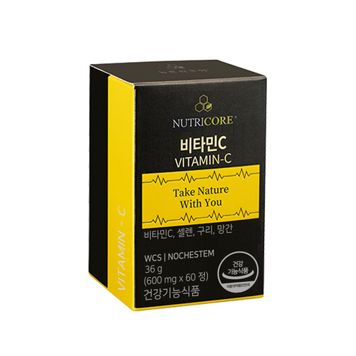 [2개월] 뉴트리코어 <b>비타민C</b>(<b>비타민</b>씨) WCS 노케스템 60정, 1개