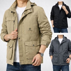 남성 봄점퍼 야상점퍼 바람막이 사파리 간절기 아우터 빅사이즈