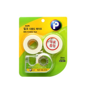 프린텍 밀크 다용도테이프 MA1830 -3 (18mmX30m 리필 2개+디스펜스1개)