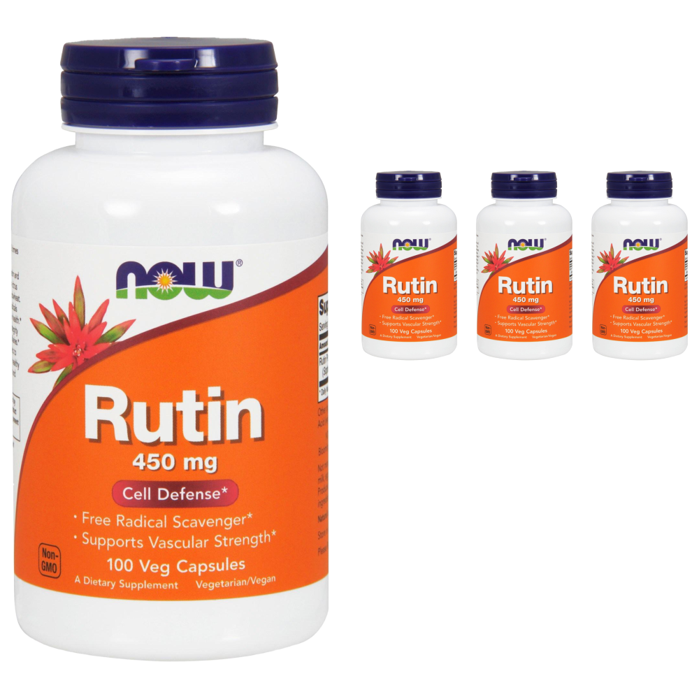 나우푸드 <b>루틴 450mg</b> 100캡슐 4개