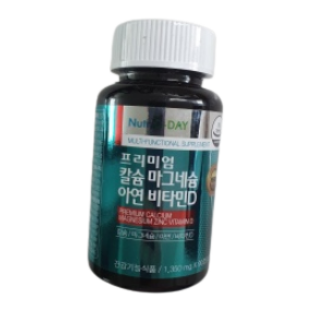 뉴트리디데이 프리미엄 칼슘 마그네슘 아연 비타민D 1350mg x 90정, 1개