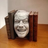 Creative Sculpture Shining Resin Statue Library