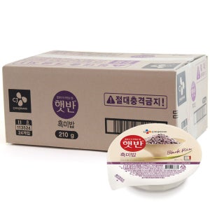 CJ 제일제당 햇반 국내산 햅쌀 흑미밥 210g x 24개입