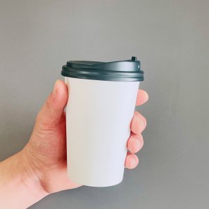 큰종이컵 고급 두꺼운 튼튼한 카페일회용컵 핫컵 무지 360ml / 100개